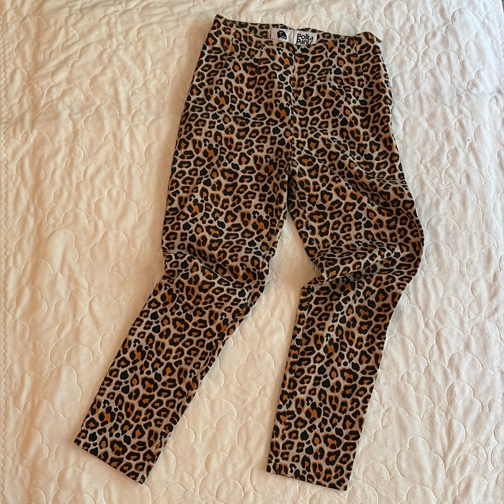 Polka Pants made in London leopard print pants